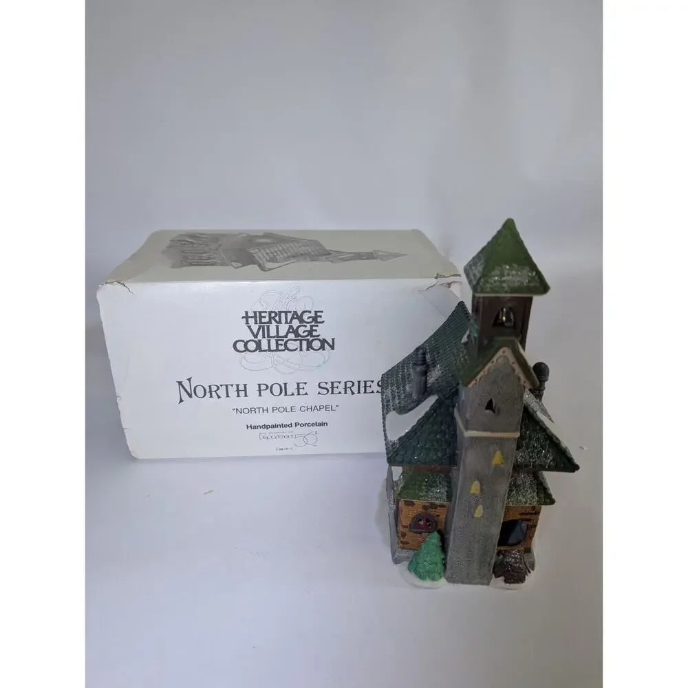 Department 56 North Pole Chapel North Pole Series 56260 MIB VTG
